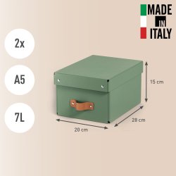 Leitz Puro Box m. lock | S | Grön | 2 st.