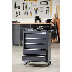 Probuilder Verkstadsvagn med 5 lådor, grå