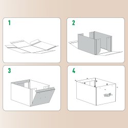 Leitz Puro Box med lock | S | Svart | 2 st.