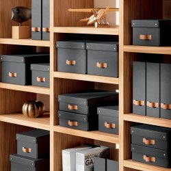 Leitz Puro Box med lock | S | Svart | 2 st.