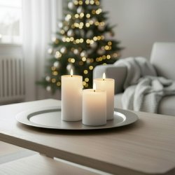 Fjord Denmark LED-lampa, 3 st., vit