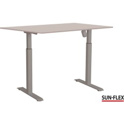 Sun-Flex I höj/sänkbart bord, 160x80, Grå/ljusgrå
