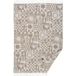 KLIPPAN Pläd Moomin Play, taupe