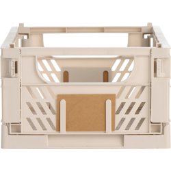 Day stapelbar vikbar låda, 330x245x150 mm, sand