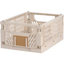 Day stapelbar vikbar låda, 330x245x150 mm, sand