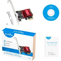 CUDY Adapter PCI-E PE25, 2.5G, 1P