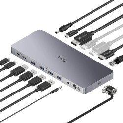CUDY Dockningsstation CS700 10Gbps USB-C Dual 4K