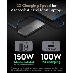 CUDY Dockningsstation CS700 10Gbps USB-C Dual 4K