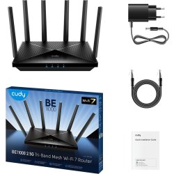 CUDY Wi-Fi Router WR11000, WF7, BE11000, Tri-Band