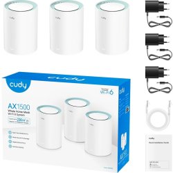 CUDY Mesh Solution M1500 WF6, AX1500 (3-pack)