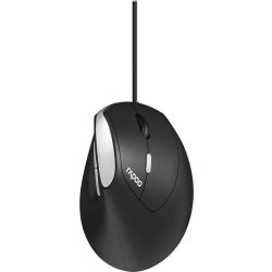 RAPOO Mus EV200, Kabel, Optisk svart