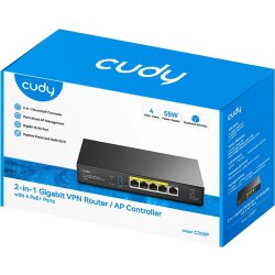 CUDY AP Controller 2-i-1 C200P, 4x POE+ 60W