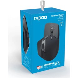 RAPOO Mus, MT760L, Trådlös, Multi-Mode, Mörkgrå