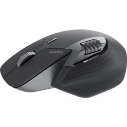 RAPOO Mus, MT760L, Trådlös, Multi-Mode, Mörkgrå