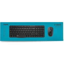 RAPOO Tangentbord/Musset X1800S, Trådlös, 2.4GHz