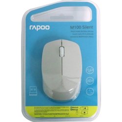 RAPOO Mus M100 Tyst, trådlös, Multi-Mode, grå