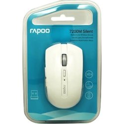 RAPOO Mus 7200M, Trådlös, Multi-Mode, Vit