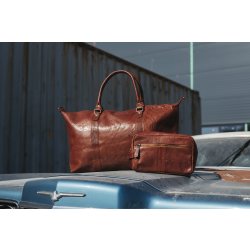 Carlobolaget House of Sajaco Weekendväska, cognac