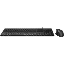 RAPOO Tangentbord/Mus-set NX8020, Kabelansl, Svart