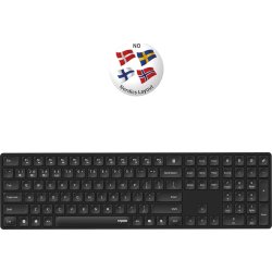 RAPOO Tangentbord E8020 MultiMode, Trådlöst, smalt