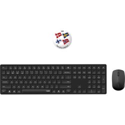 RAPOO Tangentbord/Mus 8020M, Multi-Mode, Trådlös