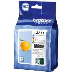 Brother Bläckpatroner, LC3211, Sampack