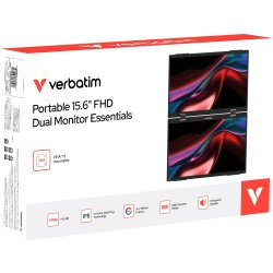 Verbatim 15,6'' Dual Bärbar Touchskärm