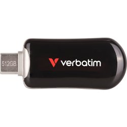 VERBATIM Plectra USB-C Flash Drive, svart - 512GB