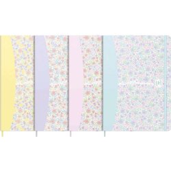 Oxford Floral Anteckningsbok | A5 | Rutad | Ass.