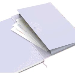 Oxford Floral Anteckningsbok | A5 | Rutad | Ass.