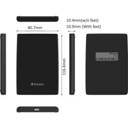 Verbatim Store ´n´ Go SSD USB 3.2, USB-C - Tunn