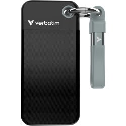 VERBATIM USB 3.2 Gen 2 1TB, SSD, Svart/Grå