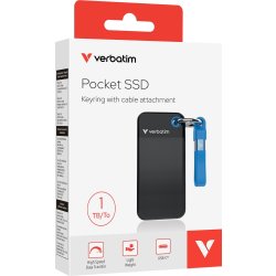 VERBATIM USB 3.2 Gen 2 1TB, SSD, Svart/Blå
