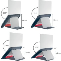 Leitz Cosy 17" laptopstativ, grå
