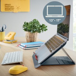 Leitz Cosy 17" laptopstativ, grå