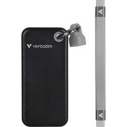 VERBATIM USB 3.2 Gen 2 2TB, SSD, Svart/Grå