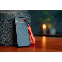 VERBATIM USB 3.2 Gen 2 2TB, SSD, Svart/Röd
