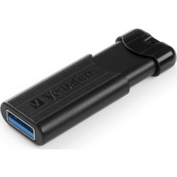 Verbatim USB 3.2, PinStripe 64GB, Svart