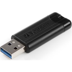 Verbatim USB 3.2, PinStripe, 32GB, Svart