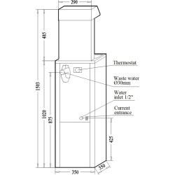 Canaletas A-8PE Vattenkylare med fotpedal