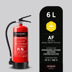 Housegard fettbrandsläckare, 6L, FFE6HR-C, röd