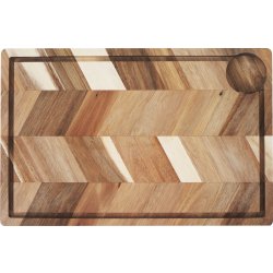 Aida Herringbone Skärbräda m/saftränna, 40x26x3 cm