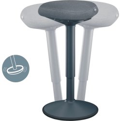 Leitz Ergo Active ståstol, mörkgrå