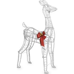 Lysande Ren med 880 LED, H123 cm