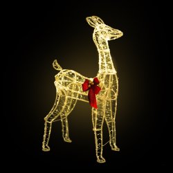 Lysande Ren med 880 LED, H123 cm