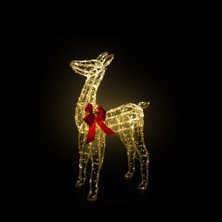 Lysande Ren med 560 LED, H95 cm