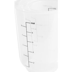 Day Måttkannor, klar plast, 0,25+0,5+1L