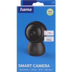 HAMA Övervakningskamera, inomhus, Wi-Fi - Svart