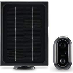 HAMA Övervakningskamera, utomhus, solcell, svart