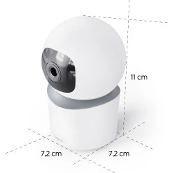 HAMA Övervakningskamera, inomhus, vridbar, vit